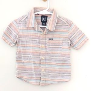 Volcom 2t boys collared button down shirt